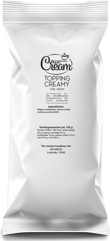 Topping creamy